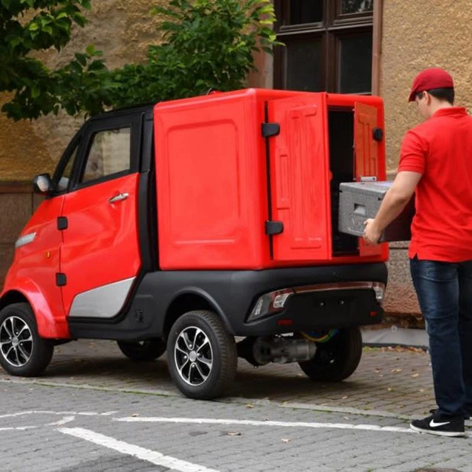 EEC Auto Trailer Truck, Electric Mini Truck With Closed Cabin
