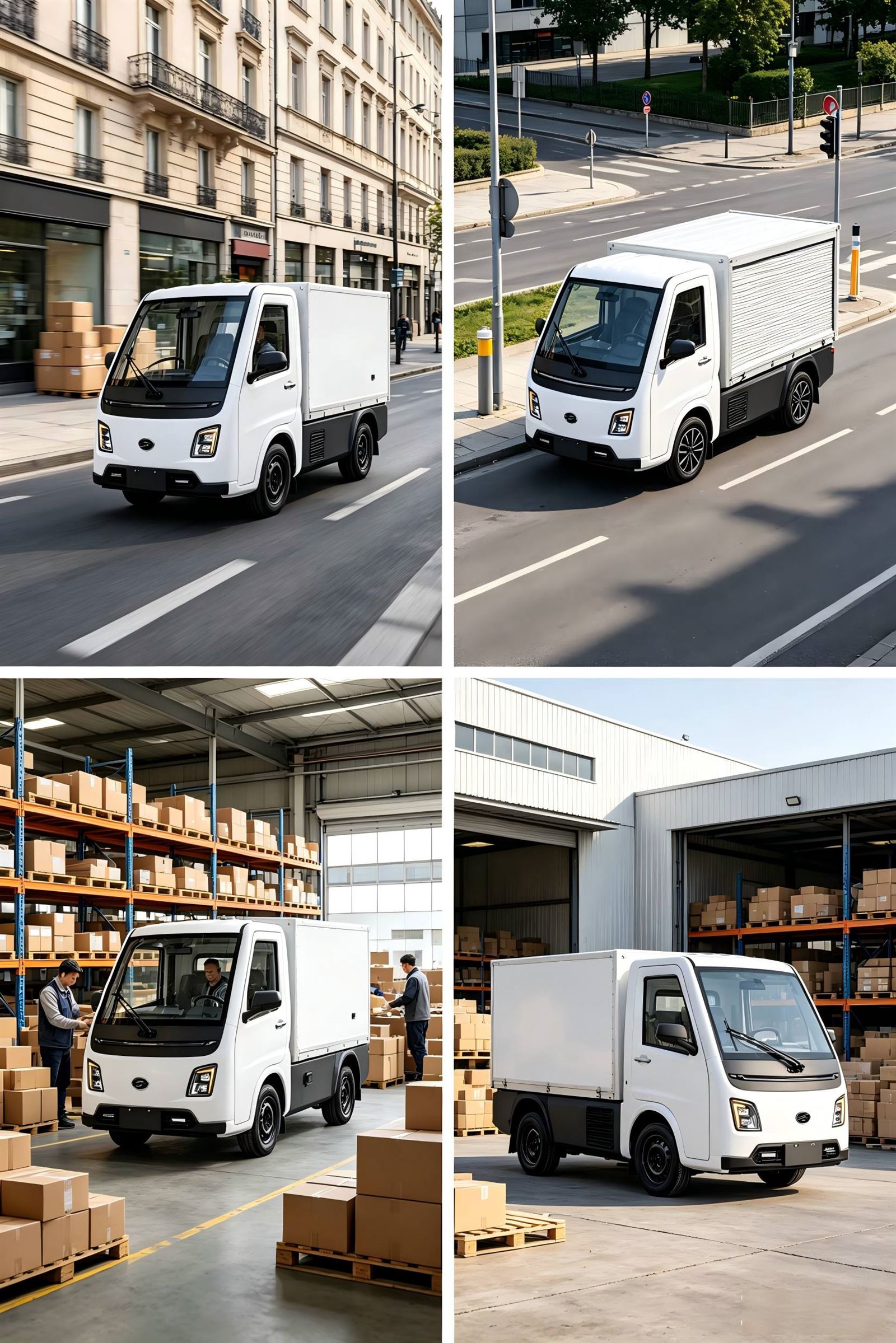 High-end EV Cargo Truck Ad Design